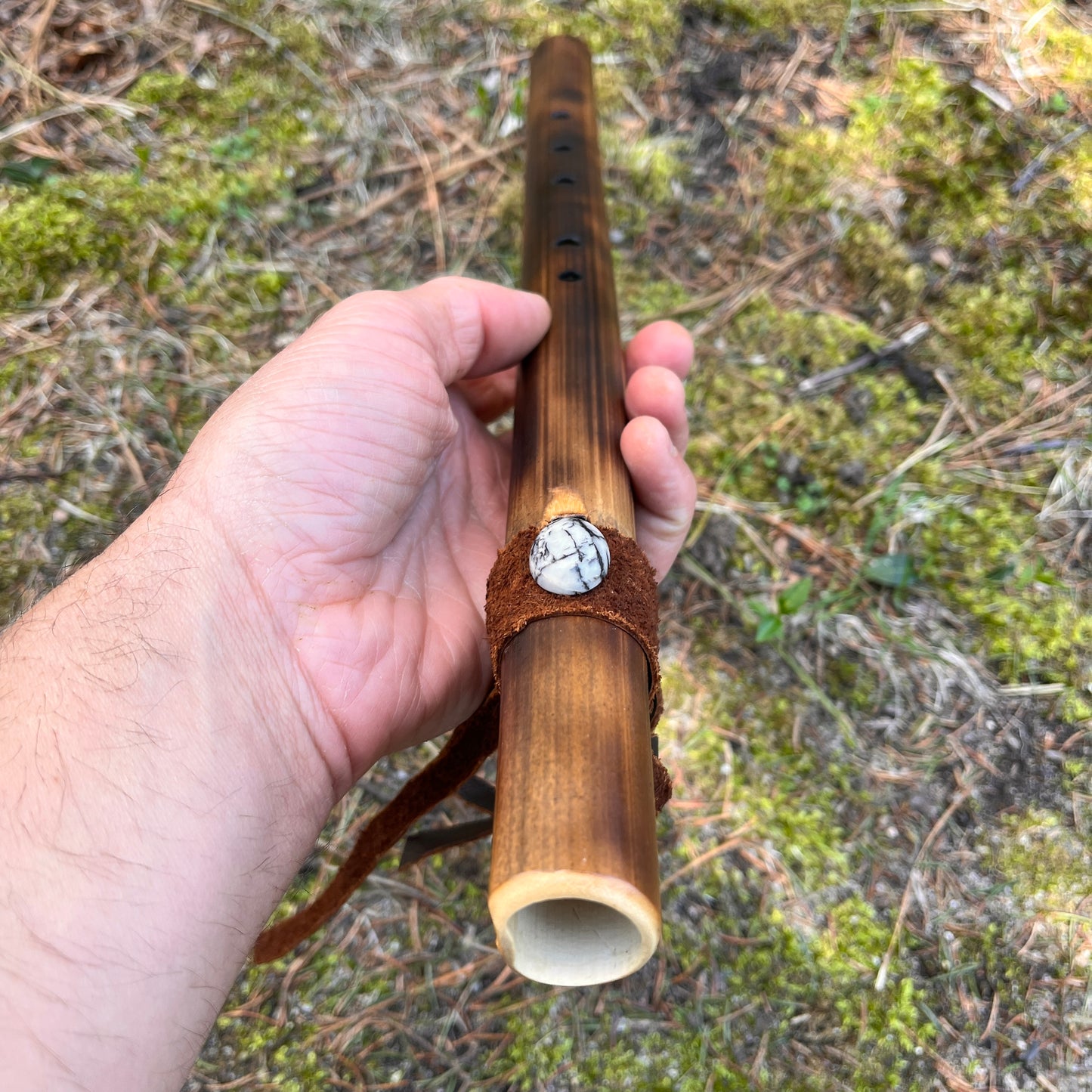 G Minor- Rav/ Handpan match "Wild Flute"- Wild Crafted Bamboo -Hand Made by Rewildyoursoul