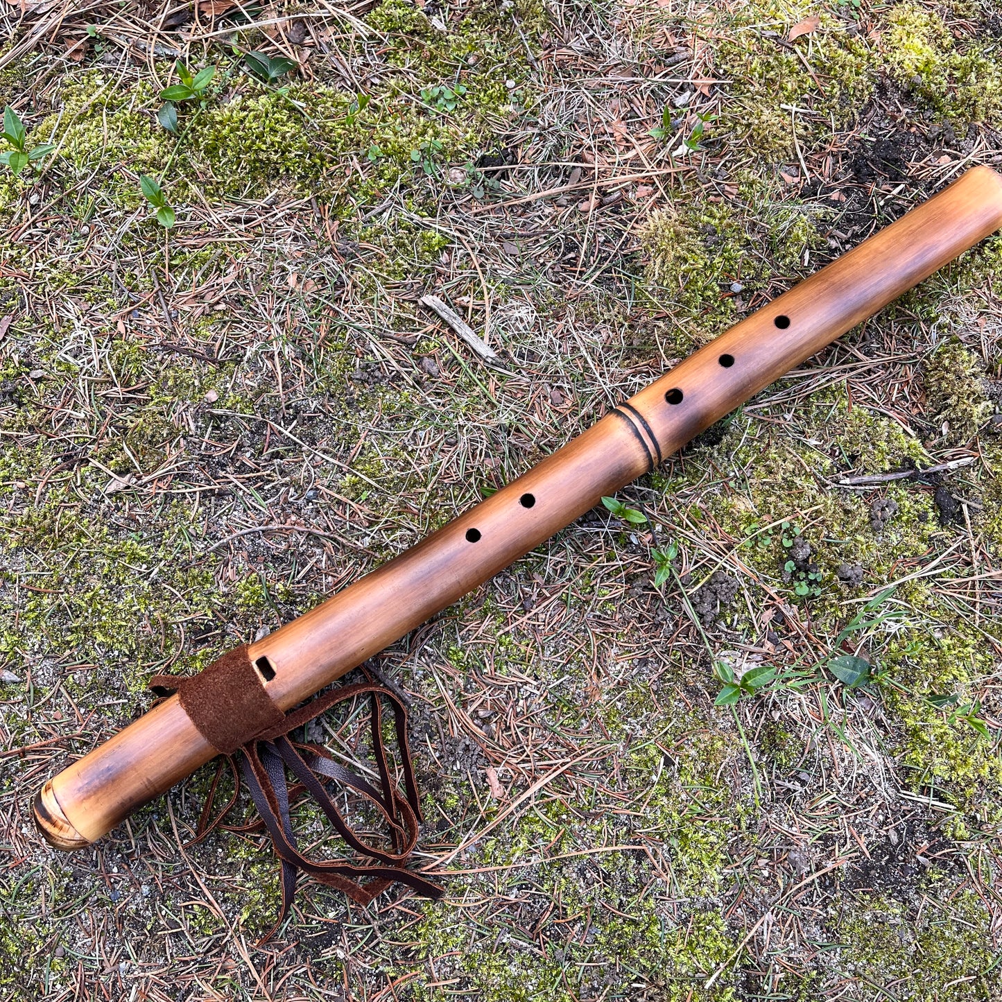 E Minor- Rav/ Handpan match "Wild Flute"- Wild Crafted Bamboo -Hand Made by Rewildyoursoul
