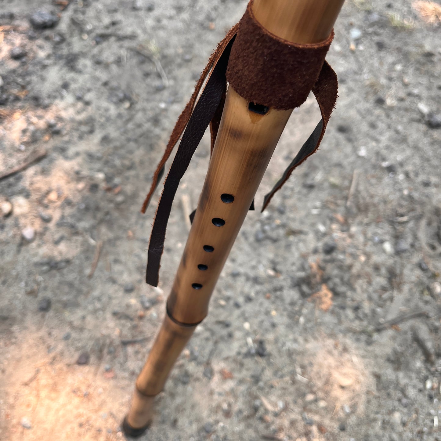 Walking Stick Drone Flute C# 444hz Bamboo.