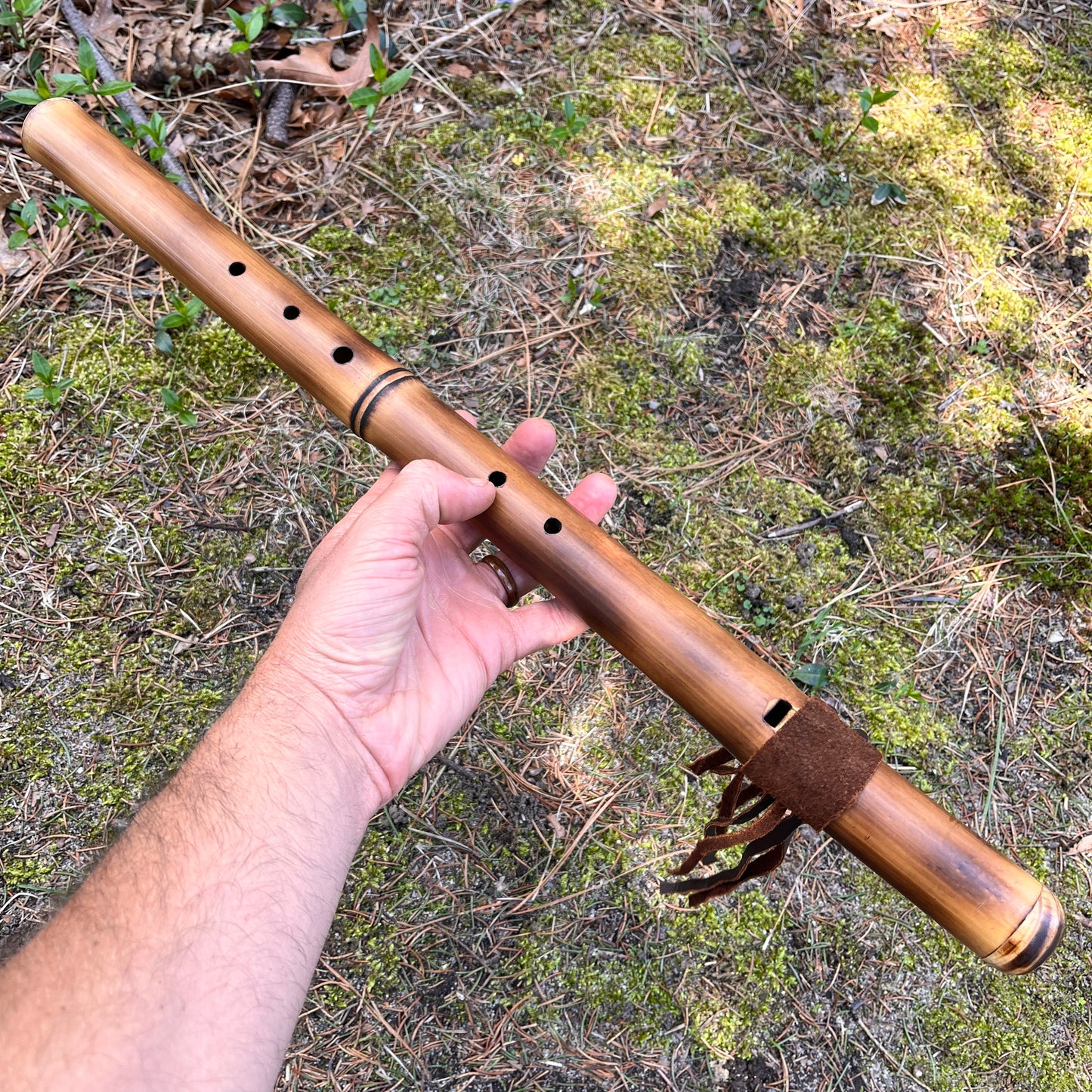 E Minor- Rav/ Handpan match "Wild Flute"- Wild Crafted Bamboo -Hand Made by Rewildyoursoul